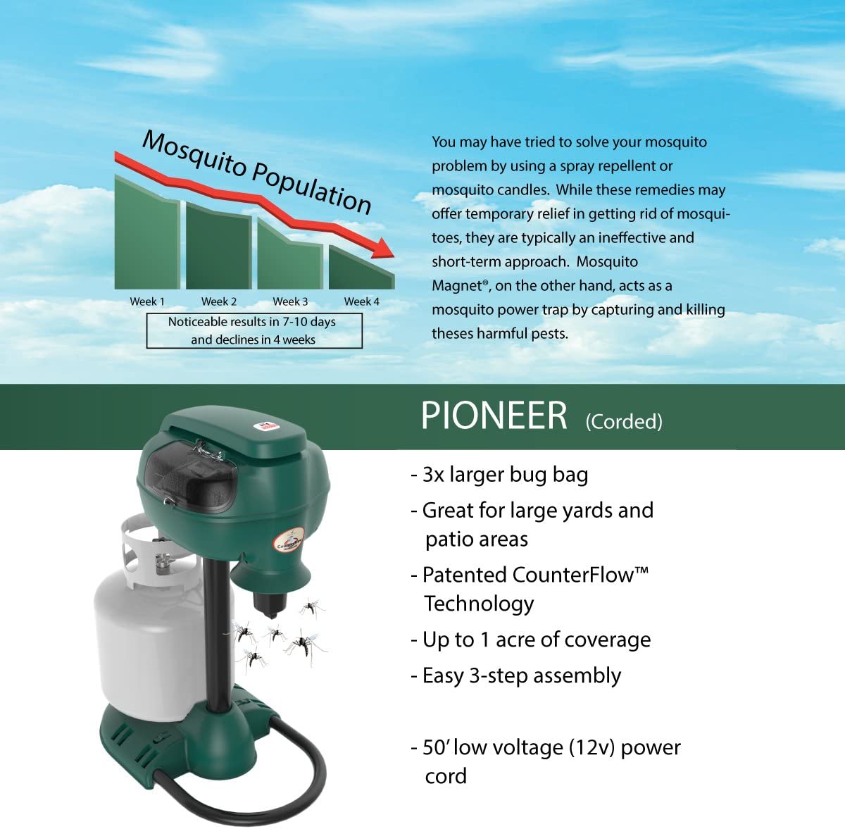 Mosquito Magnet® Pioneer līdzeklis pret odiem - odu magnēts